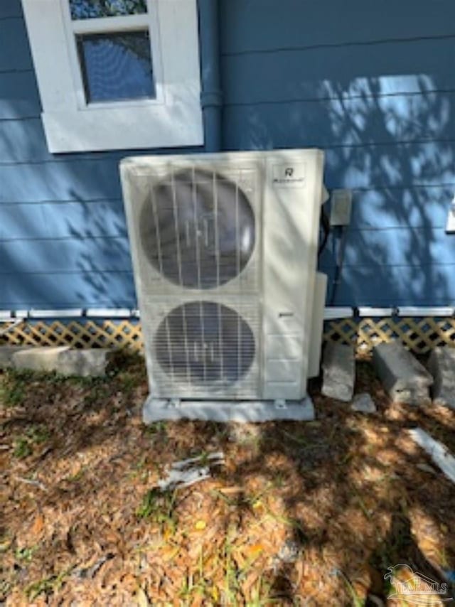 exterior details with ac unit