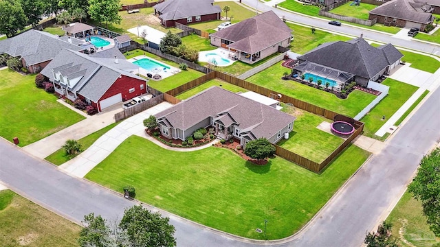 4121 Castle Gate Dr, Pace, FL 32571 - aerial view of residential area with a pool area