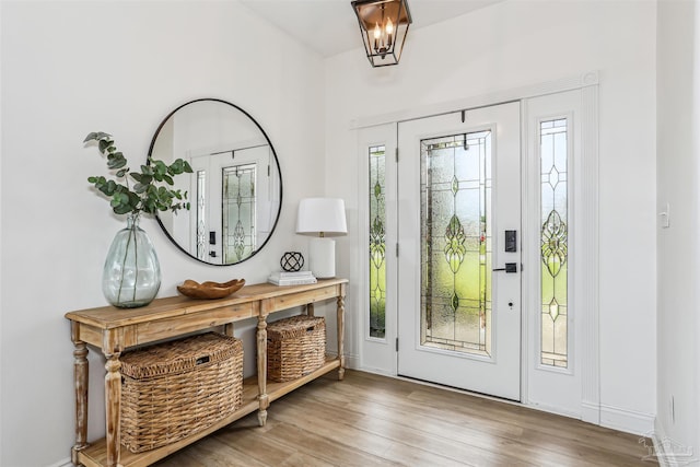 4121 Castle Gate Dr, Pace, FL 32571 - entrance foyer with wood finished floors
