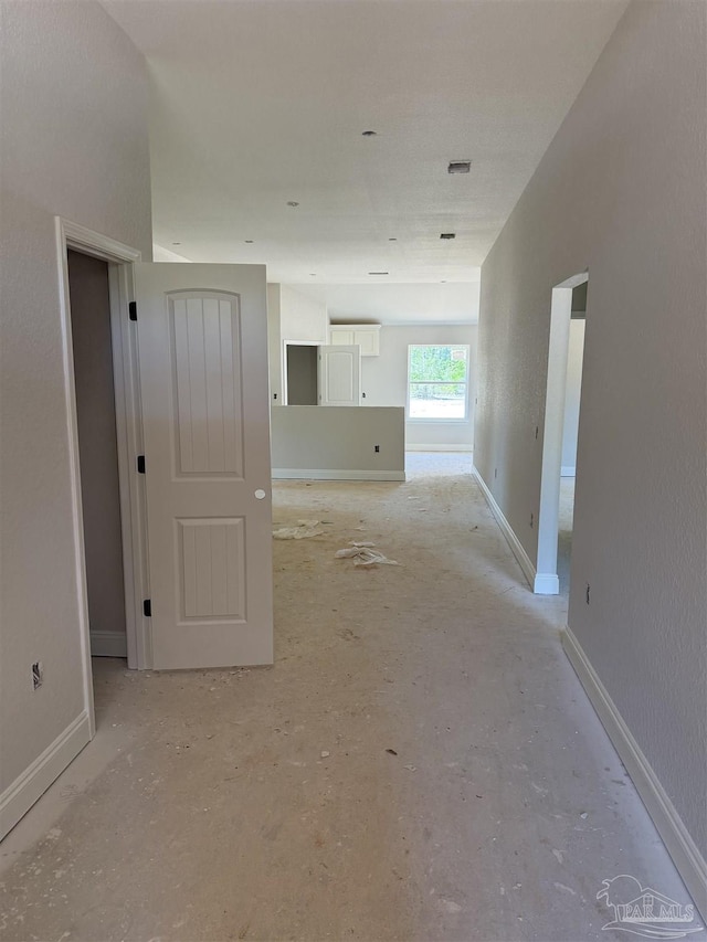 hallway with visible vents