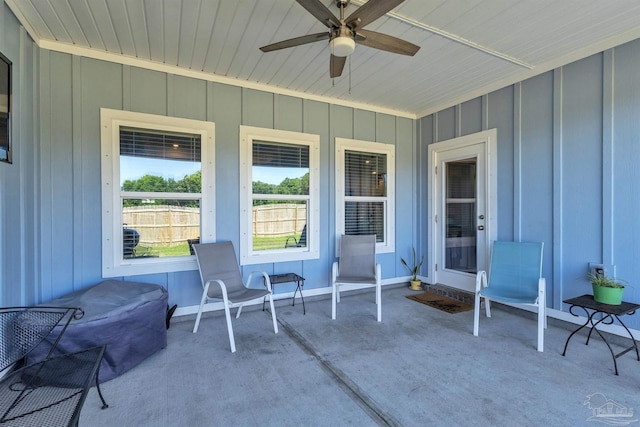1346 Sea Grove Ct, Gulf Breeze, FL 32563 - view of patio / terrace featuring ceiling fan