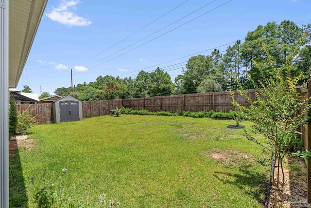 3594 Whitetail Ln, Pensacola, FL 32526 - fenced backyard featuring a storage shed