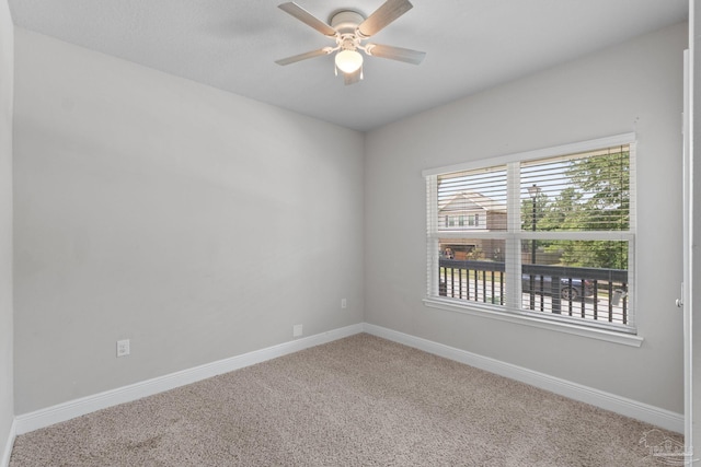 3594 Whitetail Ln, Pensacola, FL 32526 - spare room with carpet and ceiling fan