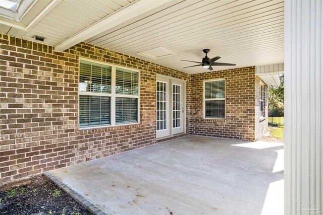 6459 E Quarry Dr, Elberta, AL 36530 - view of patio featuring ceiling fan