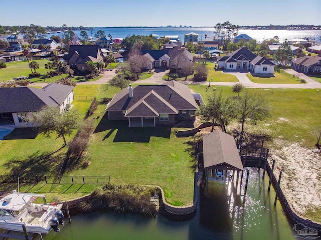 6459 E Quarry Dr, Elberta, AL 36530 - aerial view of residential area featuring a large body of water