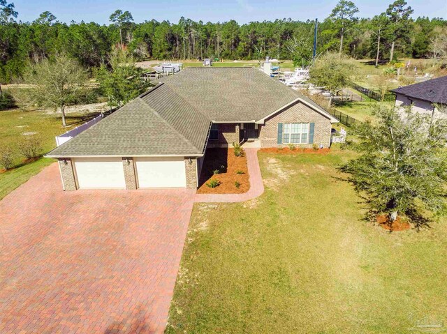 6459 E Quarry Dr, Elberta, AL 36530 - view from above of property featuring a heavily wooded area