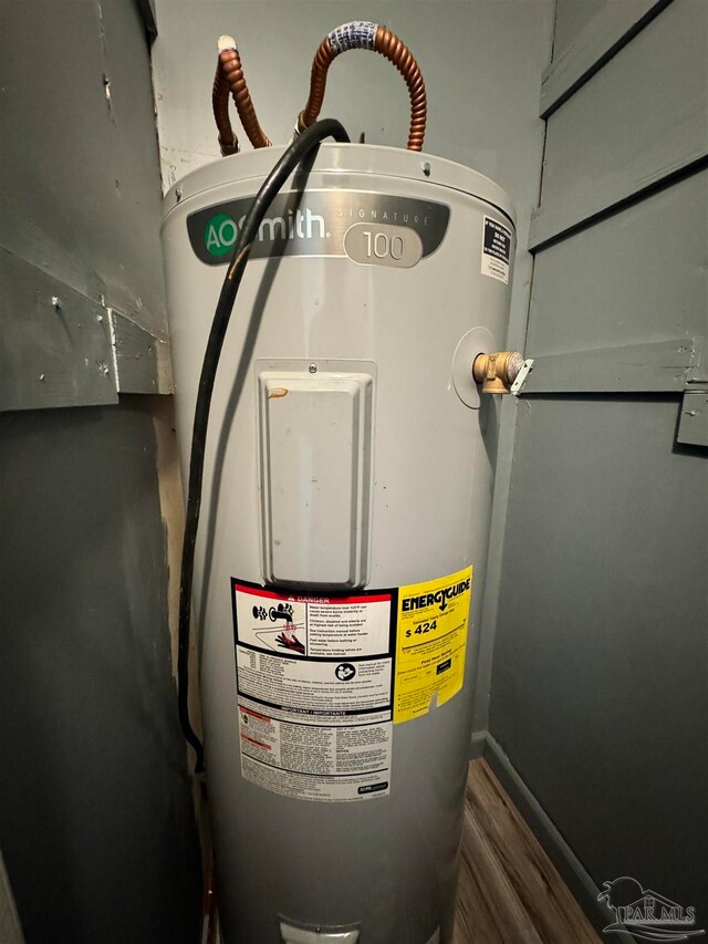 utilities featuring electric water heater