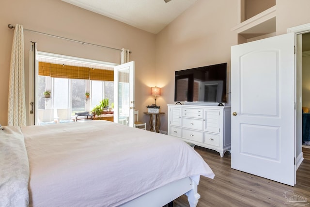 9348 Bell Ridge Dr, Pensacola, FL 32526 - bedroom with access to outside and wood finished floors