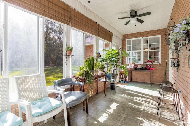 9348 Bell Ridge Dr, Pensacola, FL 32526 - sunroom / solarium with ceiling fan