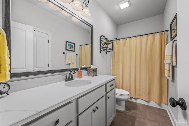3209 Mountain Laurel Trl, Cantonment, FL 32533 - full bath with toilet, vanity, and tile patterned floors