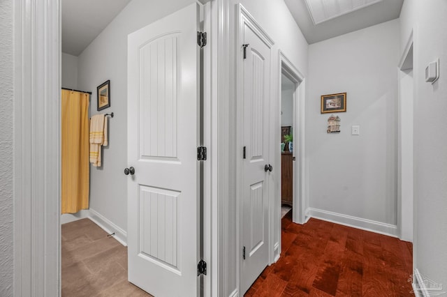 3209 Mountain Laurel Trl, Cantonment, FL 32533 - hallway featuring wood finished floors and baseboards