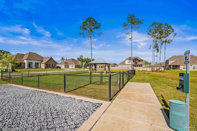 3209 Mountain Laurel Trl, Cantonment, FL 32533 - view of yard featuring a gazebo, a residential view, and cooling unit