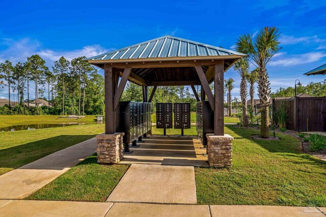 3209 Mountain Laurel Trl, Cantonment, FL 32533 - view of property's community featuring mail area and a water view