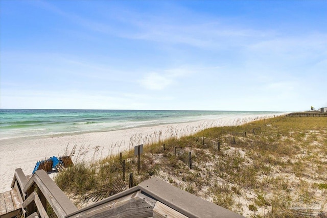 water view with a beach view