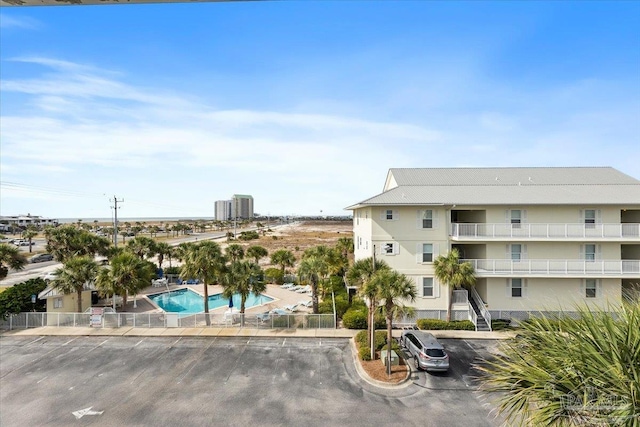 exterior space featuring a community pool