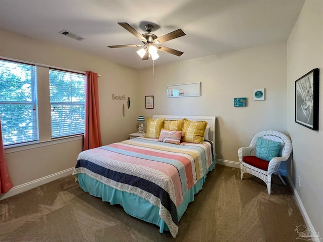 9351 Savane Park, Gulf Shores, AL 36542 - carpeted bedroom with ceiling fan