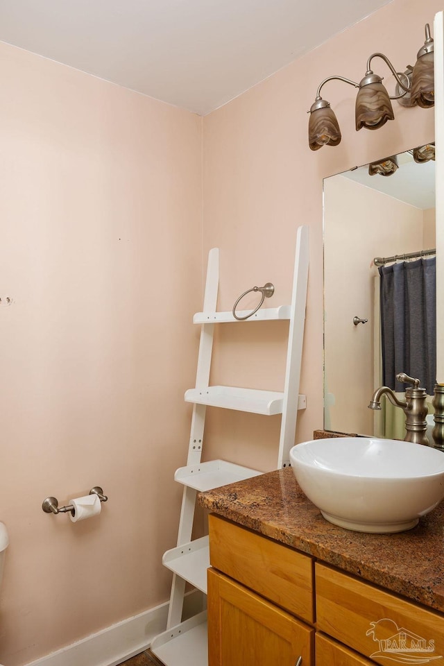 bathroom with vanity