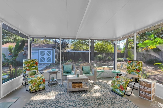 view of sunroom / solarium