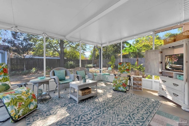 view of sunroom / solarium