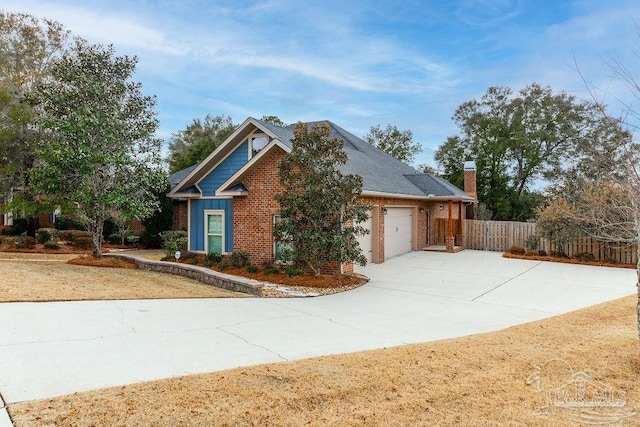 view of home's exterior with a garage