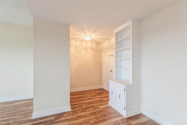 empty room featuring light hardwood / wood-style flooring