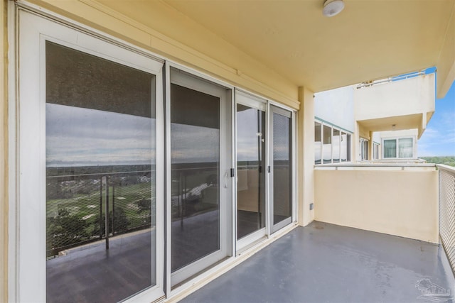 view of balcony