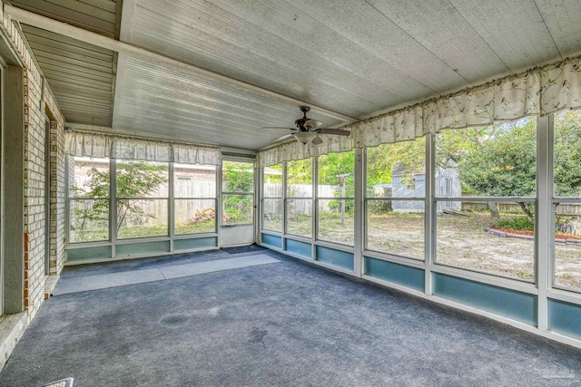 5362 Barbarosa Rd, Gulf Breeze, FL 32563 - unfurnished sunroom with ceiling fan