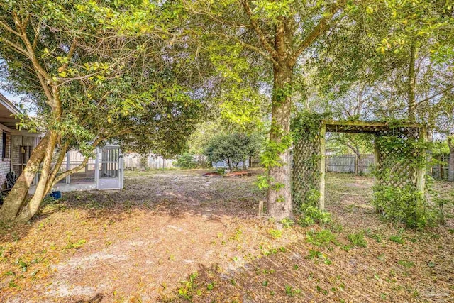 5362 Barbarosa Rd, Gulf Breeze, FL 32563 - view of yard with fence