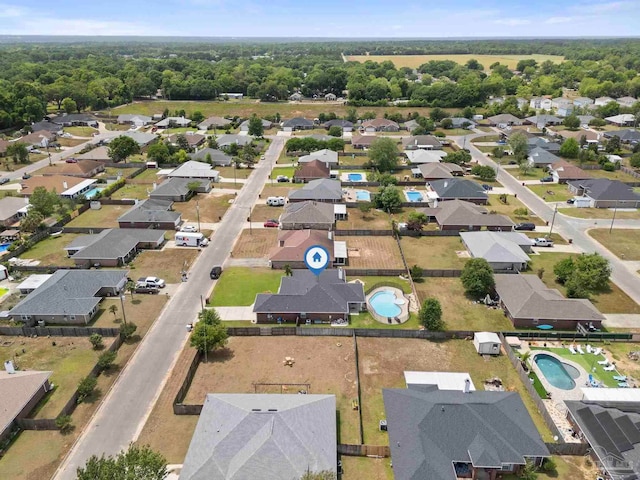 birds eye view of property featuring a residential view
