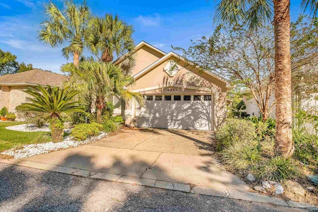 view of front of house featuring a garage