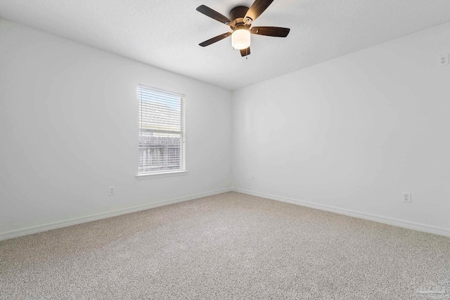 1042 Simpson St, Pensacola, FL 32526 - empty room featuring ceiling fan, carpet floors, and baseboards