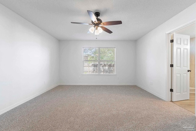 1042 Simpson St, Pensacola, FL 32526 - spare room with ceiling fan, light carpet, a textured ceiling, and baseboards