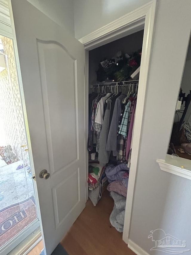 view of closet