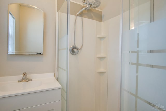 4117 Pace Ln, Pace, FL 32571 - full bathroom with a stall shower and vanity