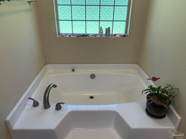full bath featuring a garden tub