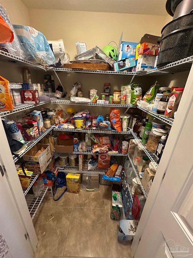 view of storage area