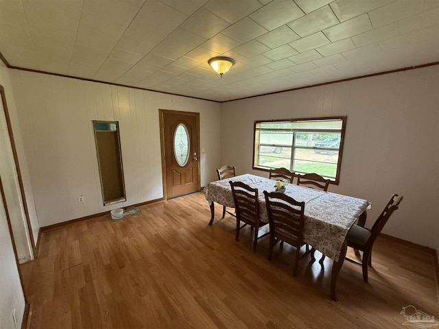 1159 Twin Bridges Rd, Flomaton, AL 36441 - dining space featuring ornamental molding, healthy amount of natural light, and light wood finished floors