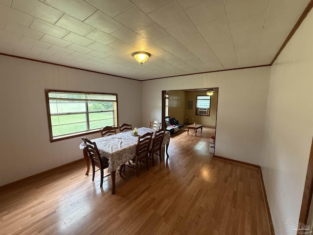 1159 Twin Bridges Rd, Flomaton, AL 36441 - dining area with crown molding and wood finished floors