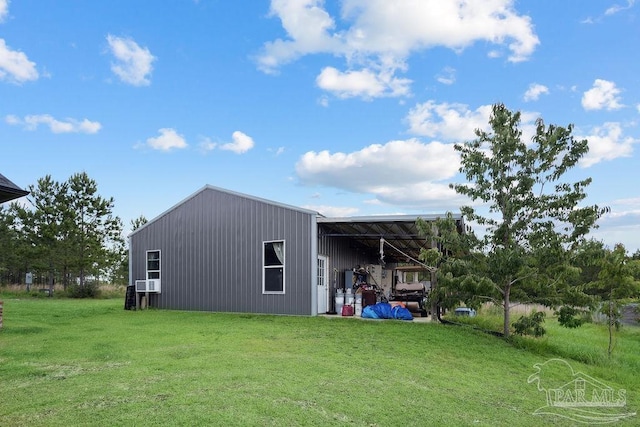 7664 Buffalo Ridge Rd, Pace, FL 32571 - view of pole building featuring a lawn