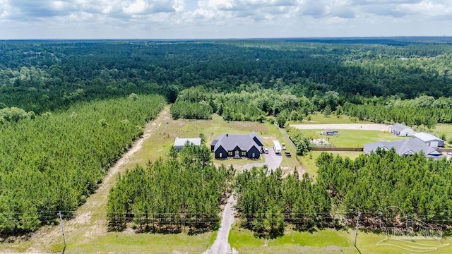 7664 Buffalo Ridge Rd, Pace, FL 32571 - drone / aerial view of a heavily wooded area