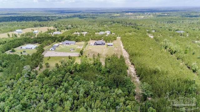 7664 Buffalo Ridge Rd, Pace, FL 32571 - aerial view of property's location featuring a heavily wooded area