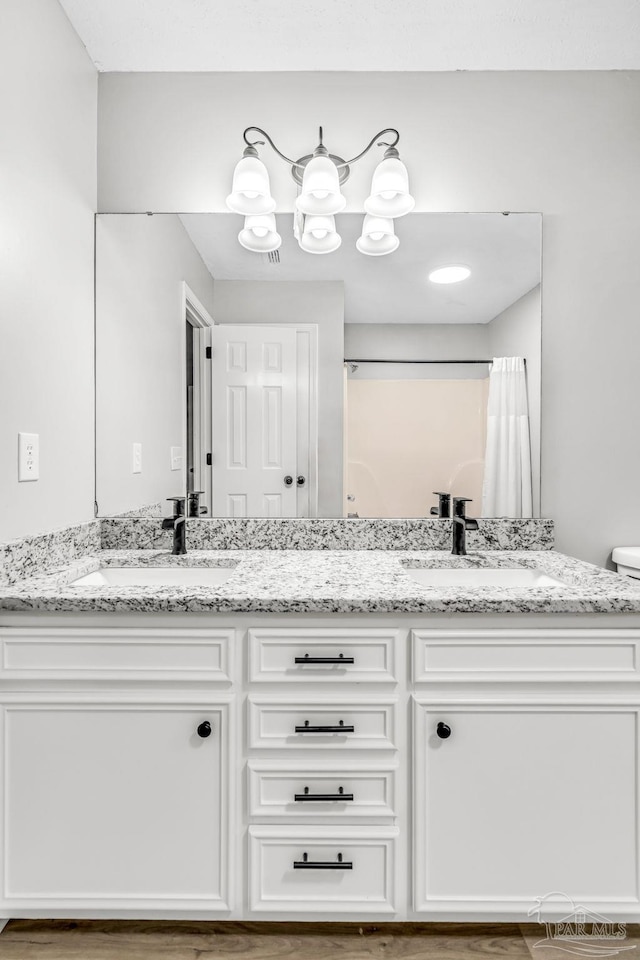 9001 Thompson Dr, Pensacola, FL 32534 - full bathroom featuring double vanity