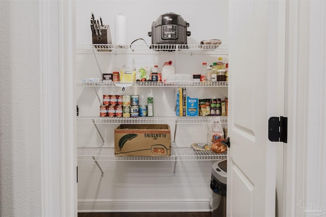 view of pantry