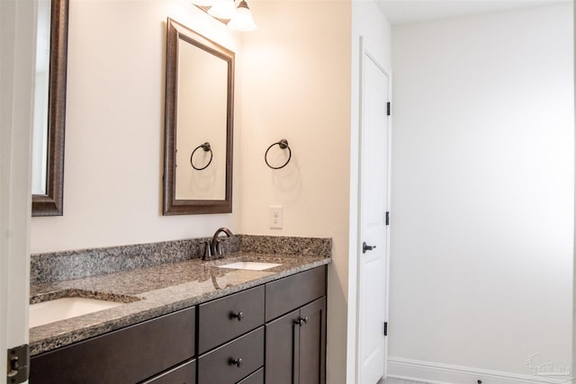 bathroom with vanity