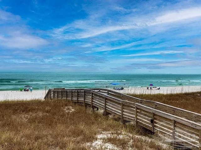 water view with a beach view