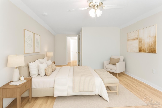 20 Magnolia Ave, Shalimar, FL 32579 - bedroom with light wood-type flooring and ceiling fan