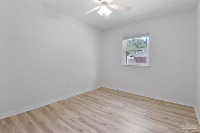 20 Magnolia Ave, Shalimar, FL 32579 - unfurnished room featuring light wood-style floors and ceiling fan