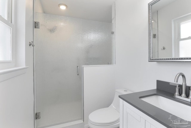 20 Magnolia Ave, Shalimar, FL 32579 - full bathroom featuring vanity and a stall shower