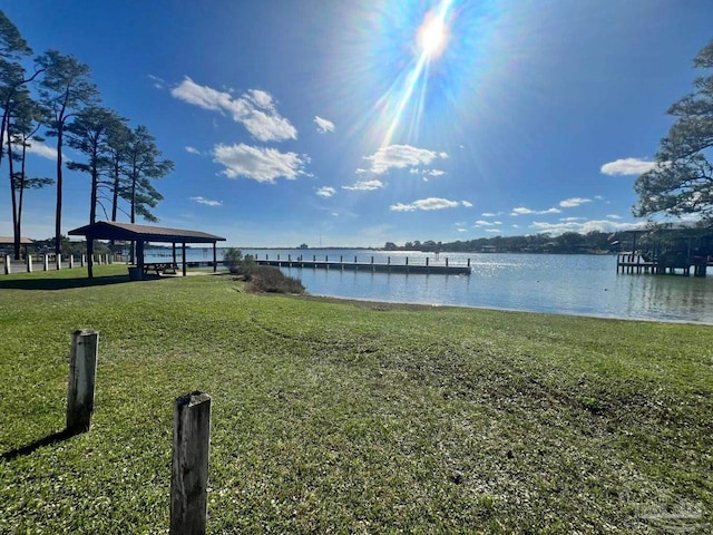 20 Magnolia Ave, Shalimar, FL 32579 - water view with a gazebo