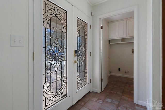 20 Magnolia Ave, Shalimar, FL 32579 - entryway with baseboards and stone finish flooring